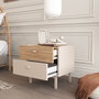 Hanah Home Luke - LK1-CS Mesita de Noche Arena y Roble